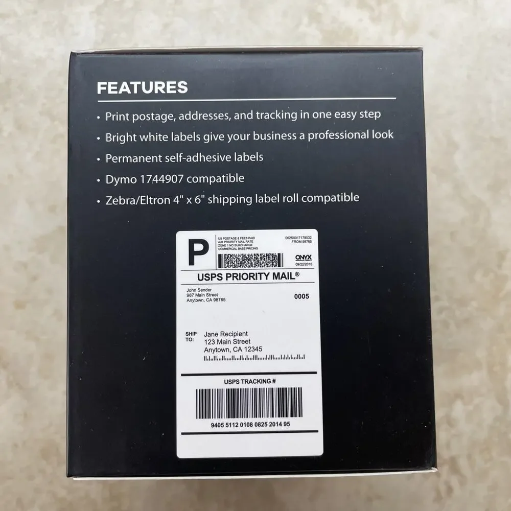 Shipping Label 2 ROLLS Onyx Rolls 4